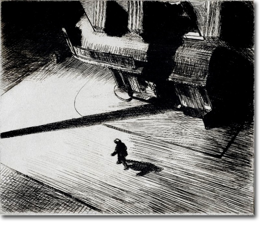 Edward Hopper Night Shadows (1921) Boston Museum