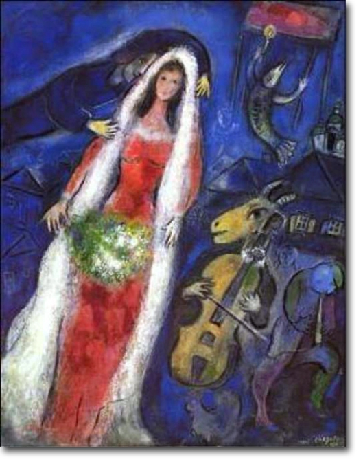 La Mariée, Marc Chagall, 1950